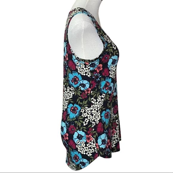 LuLaRoe Classic Tank Top Shirt Sleeveless Floral Size Large NEW - Picture 4 of 6